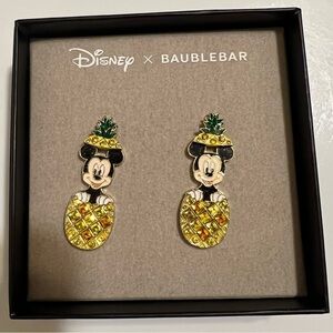 Disney x BaubleBar Pineapple Mickey Mouse Earrings